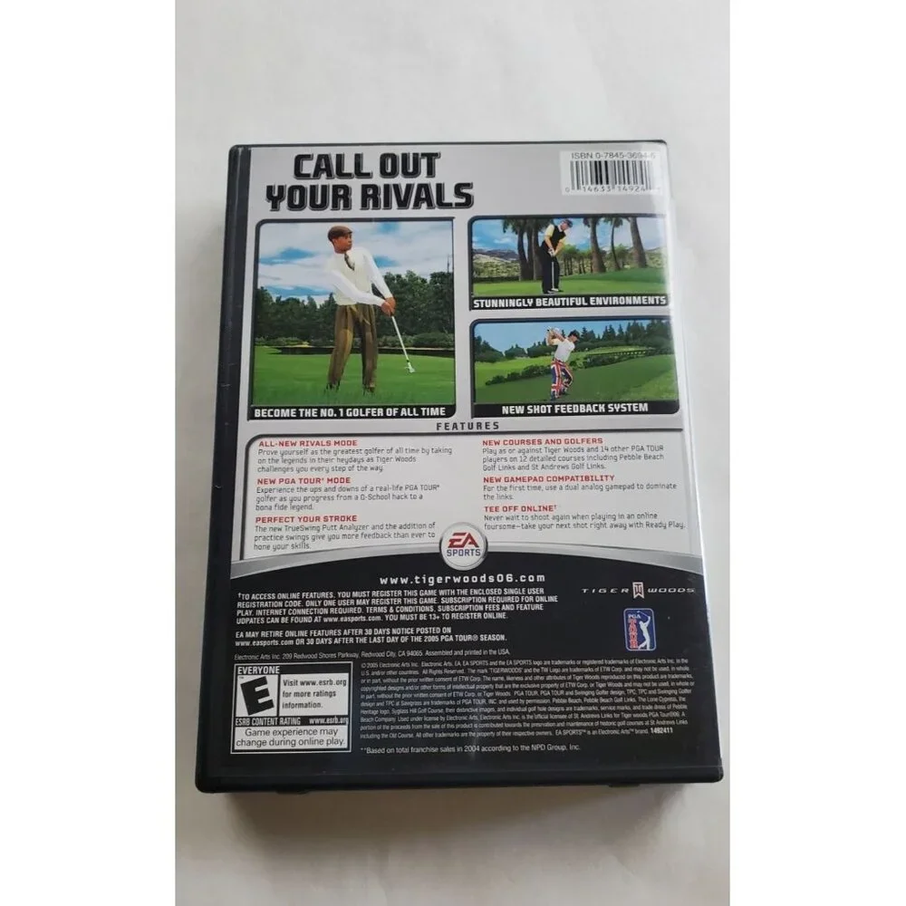 Tiger Woods PGA Tour 06 PC CD-ROM 3-Disc Set